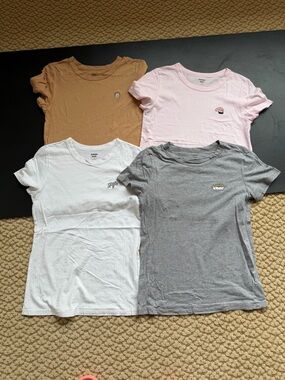 BUNDLE of 4 Sunday Best Embroidered Tees